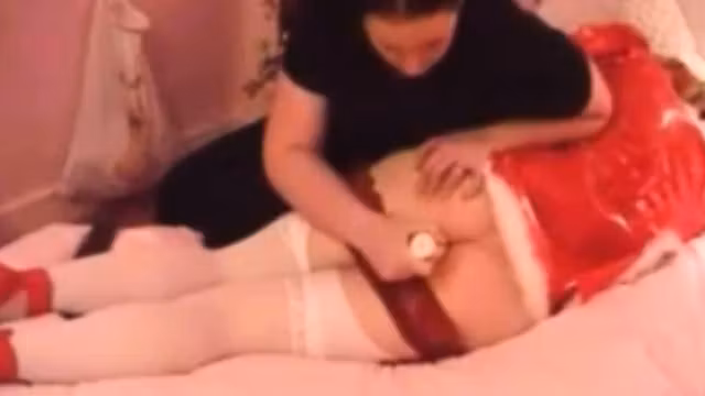 Ramming the ass of my christmas sissy