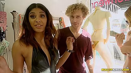 Ginger Elle, Michael Vegas And Katalina Mills In Work That Cock
