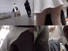 Best upskirt video of a blonde wearing a hot thong