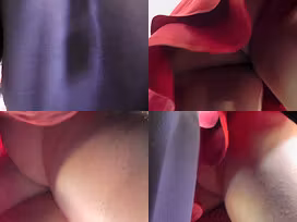 Gal with bubble ass wears a g-string in upskirt video