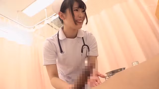 01F1223-Beautiful nurse handjobs patient's cock