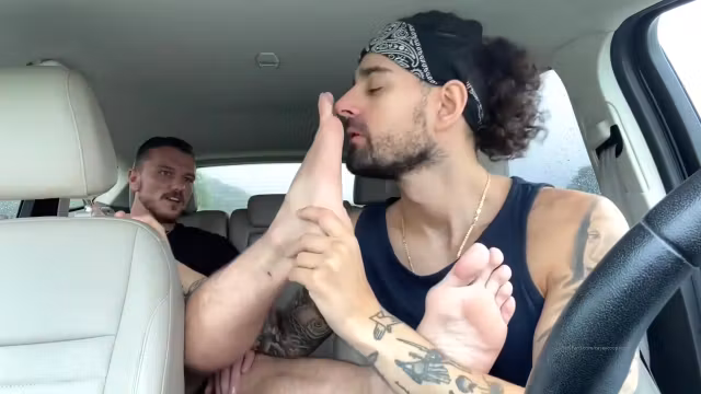 Car Sock/foot Worship