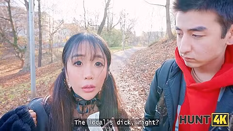 Petite Japanese Tourist Sakura Jumped On A Strangers Cock In Front Of Her Bf