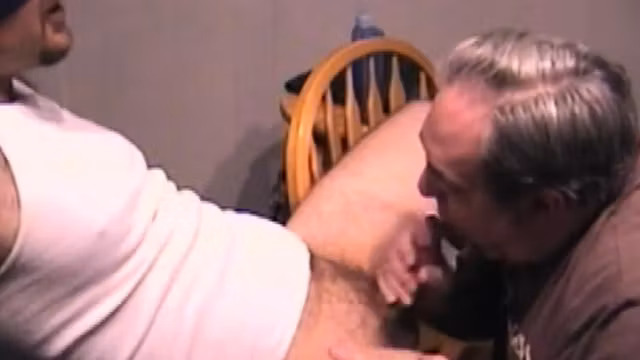 Tiedup straight amateur sucked by DILF