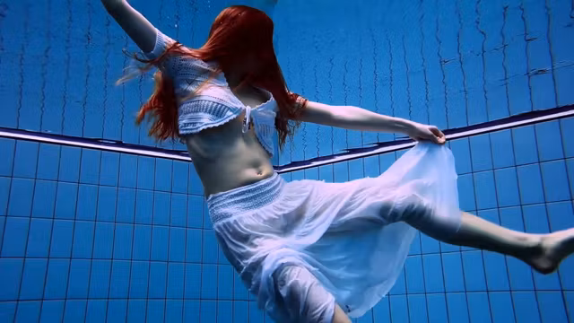 Polish teen Marketa underwater