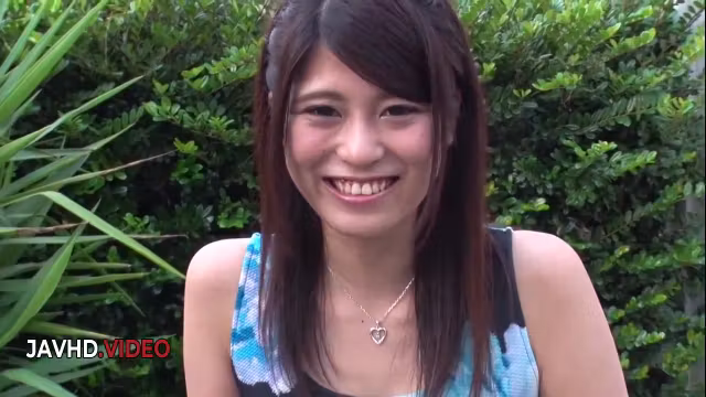 Passionate Japanese lovers share wild garden romance