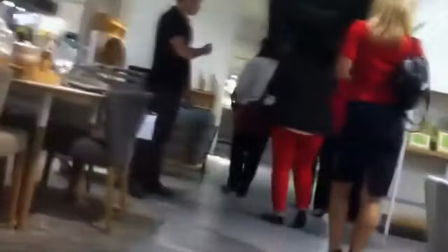 Leggy milf at the furniture store