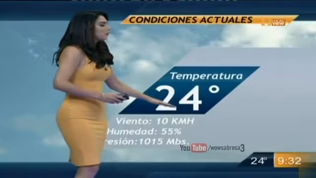 Yet another mind-blowing weather girl from Mexico