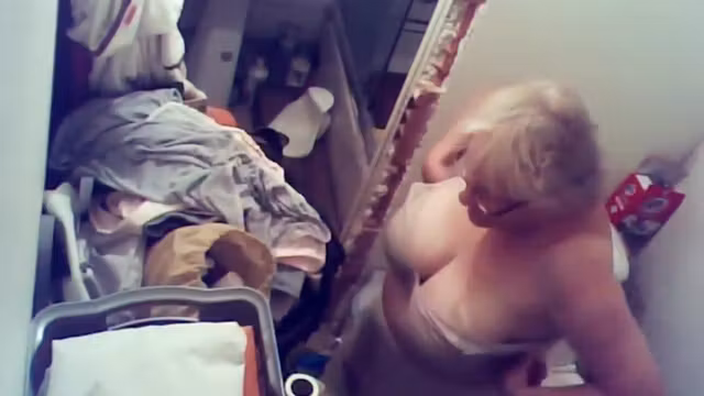 Fat granny with big tits amazing view on