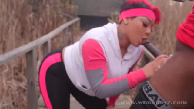 Cali Kush Large Ass Gets Fuck Outdoors In The Woods