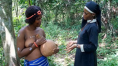 European Missionary Teaches Her Slave New Lesbian Styles