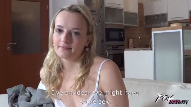 Green Shiny Eyes Golden-haired Teen 18+ Creampied