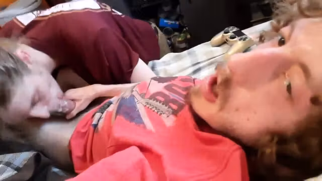 Submissive Twink Cole draining my penis