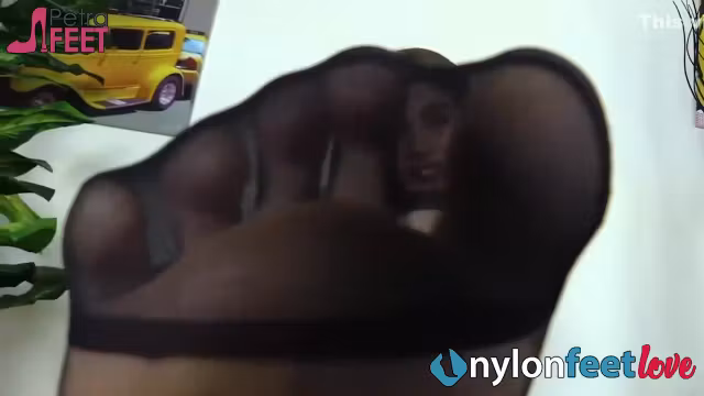 Hot Secretary In Pantyhose Shoeplay And Sexy Toe Spreading - Petra Feet