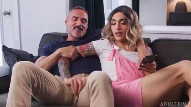Cute Femboy Rides His Big Fat D