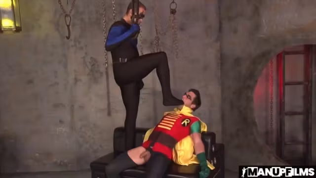 Nightwing Fondles Robin