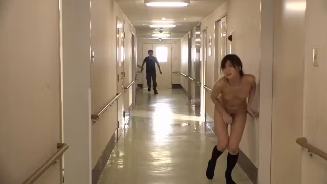 01J2023-An office lady who was smeared with an aphrodisiac by a molester is running away while squirting naked