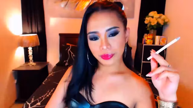 Trans Woman Teasses Dripping Huge Cock