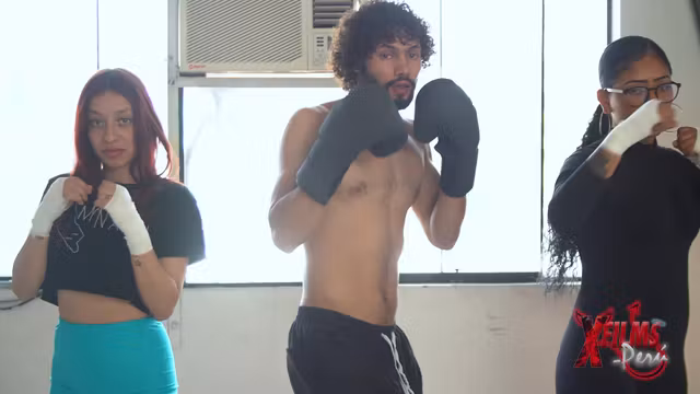 Horny Bitches Eat The Boxing Coachs Dick