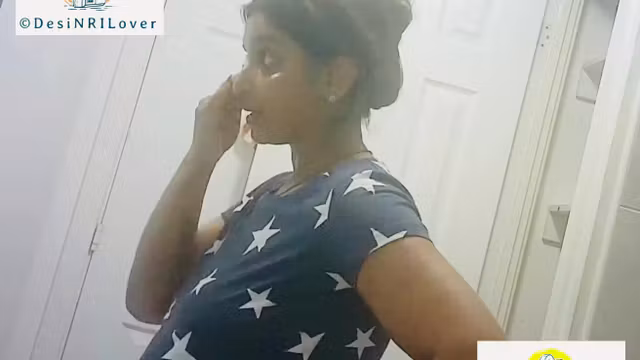 Hiddencam Video of Desi Indian NRI lady doing her night skincare routine