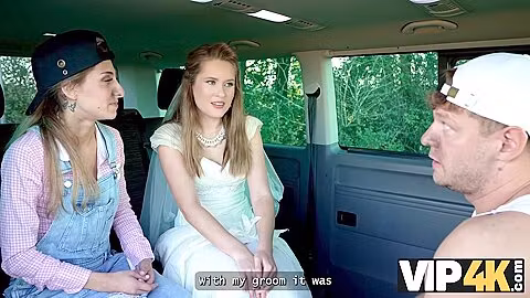 Sexy Teen 18+ Bride Una Fairy Got Horny And Showed Her Deep Blowjob Skills In The Car