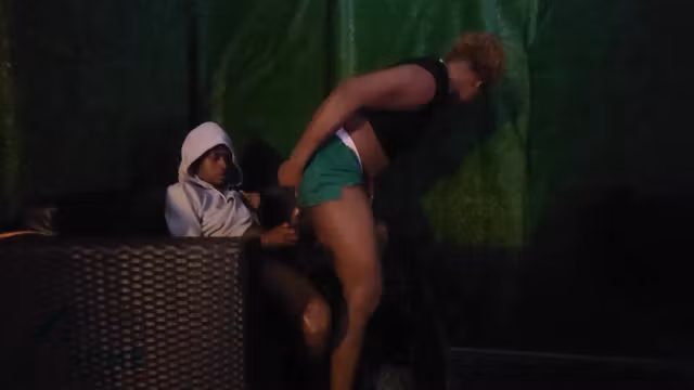 Hot Karashika Rides Big Cock At The Pool Side After Her Swimming Section