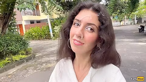 I Paid Repairman With My Pussy And Walked Down The Street With His Cum On My Face Cumwalk