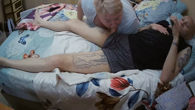 And Again My Stepson-in-laws Cock Penetrates Into My Mouth Filling It With Sperm