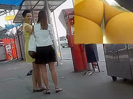 Dirty nude upskirt vids present raven-haired amateur