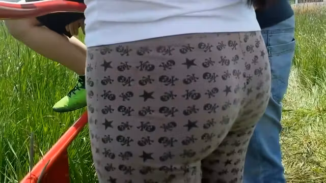 Tight ass grabbed in front of me