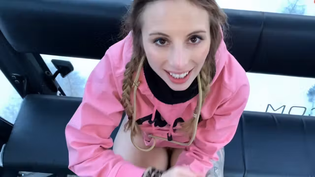 MyDirtyHobby - Daring risky public swallow on the teleferic