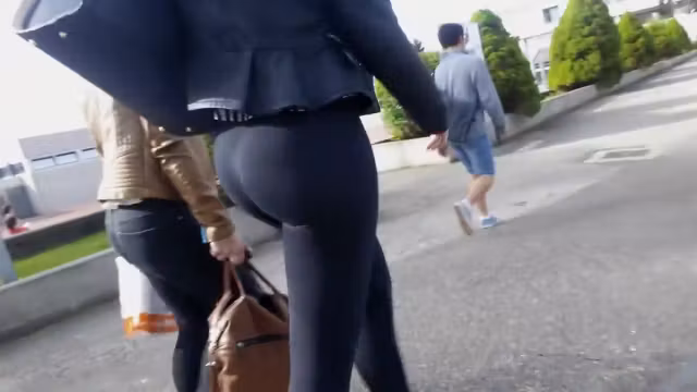 Hot ass noticed in the clothing store