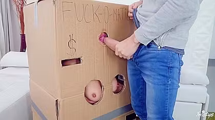Makeshift Cardboard Gloryhole
