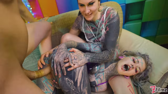 Boyfriends Secret Affair Fucking His Girlfriends Tattooed Friend