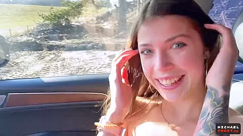 Real Russian Teenager 18+ Hitchhiker Cutie Acceded To Make Deepthroat Oral Stranger For Money And Drank Cum - Mihanika69 And Michael Frost