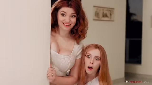 Horny Redhead Stepdaughters Serene Siren, Annabel Redd, Madi Collins