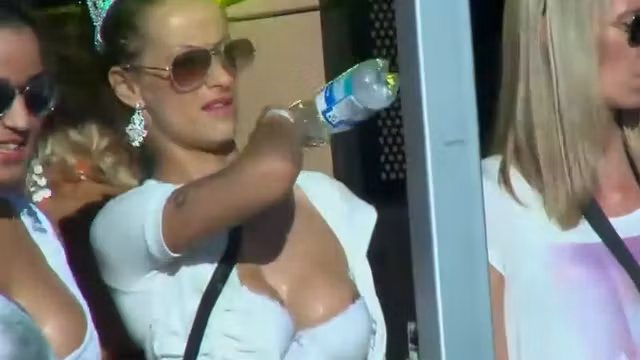 Rave queen's nipple slip
