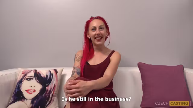 Inked Redhead Fucked At Casting - Ella Storm - Ella Storm