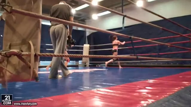 Angel Rivas and Niky Gold fighting to dominate in the backstage fighting clip