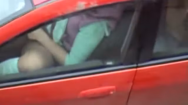 saw her masturbate in the car