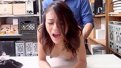 Exotic Brunette Jasmine Grey Screwed By Cocky Lp Officer
