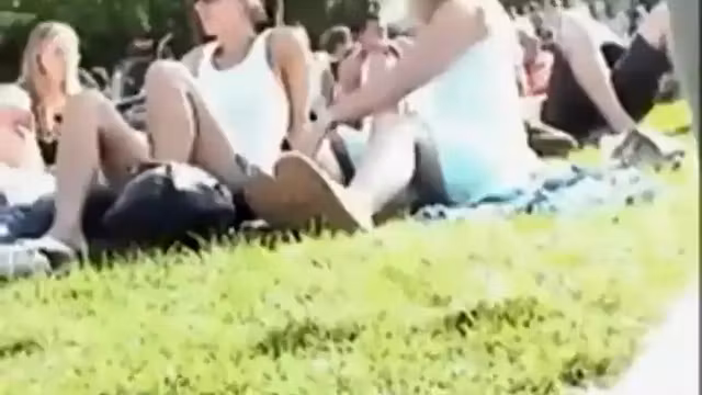 Neatly trimmed pussy caught in the park
