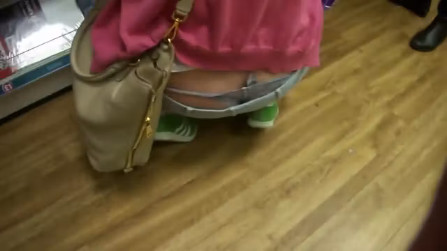 Hipster girl's thong whale tail