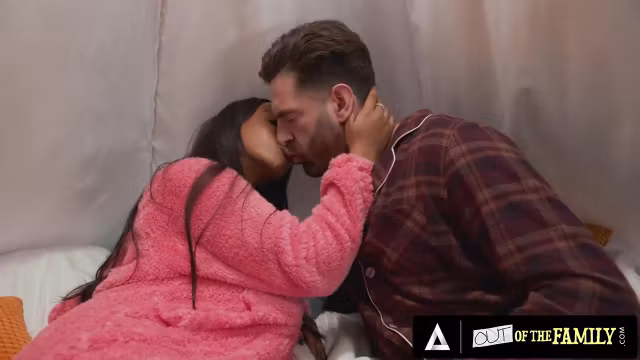 OUT OF THE FAMILY - Naughty Teen Gets Caught Masturbating By Stepdad And He Finishes The Job
