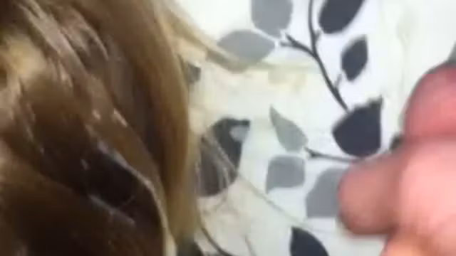 Cum in room mates hair.
