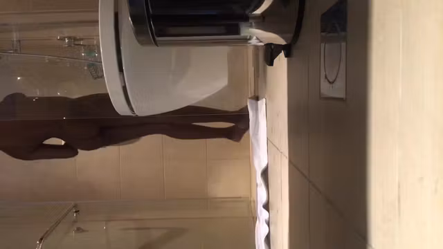 Ebony Joy teen 18+ shower spy vid 3