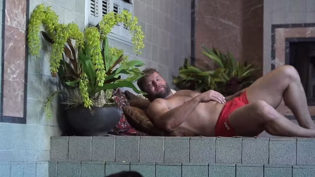 Sensual inked twink assfucked by muscle bear