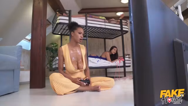 Mai Thai Shares Rock Hard Cock With Her Black Friend