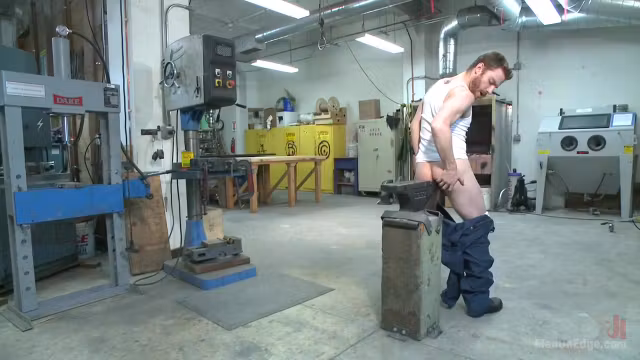 Mechanic edged by his own tools