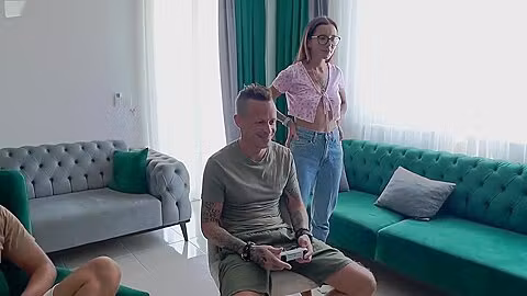 Unaware Cuck Husband Cheated On By His Teen 18+ Wife With His Friend